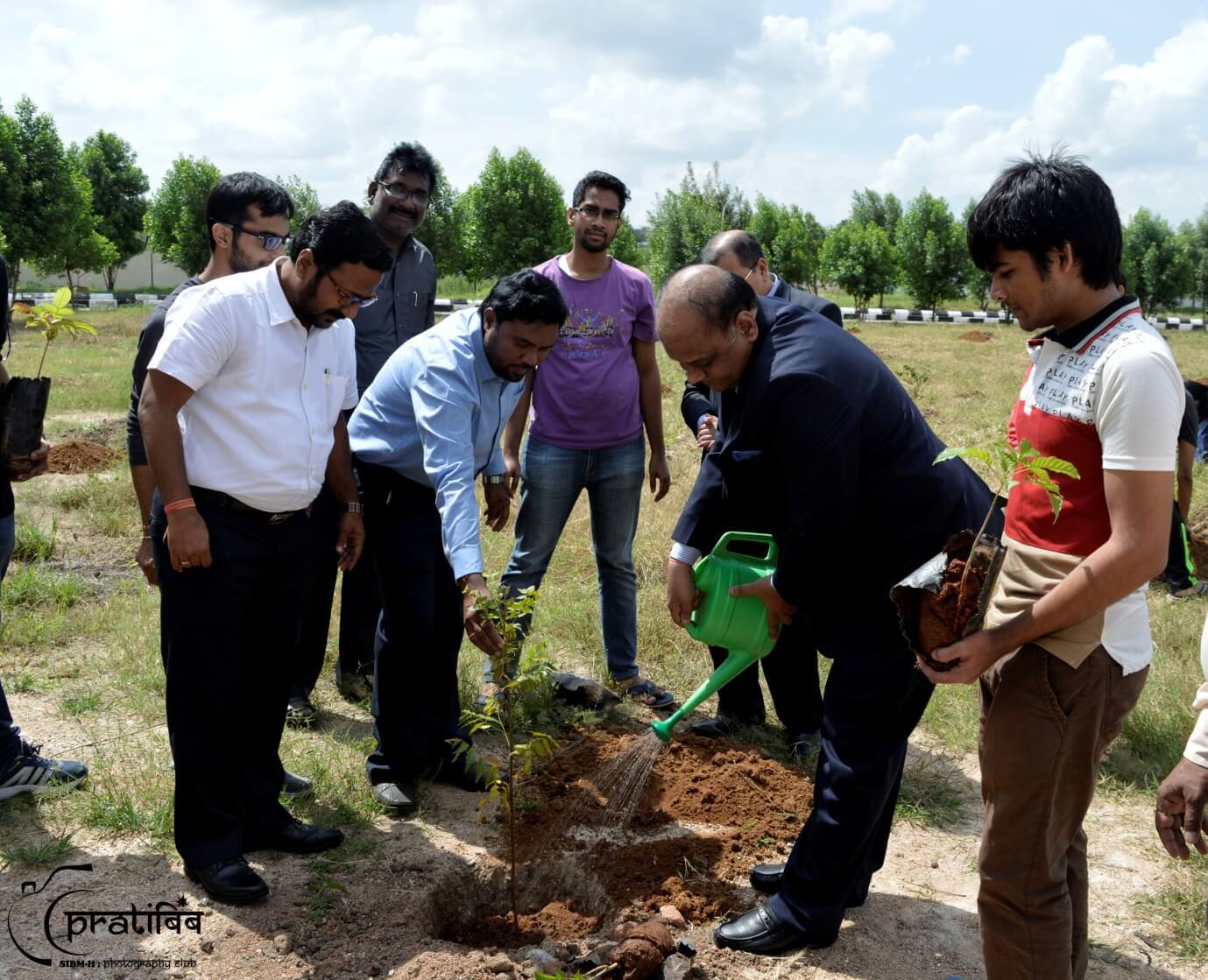 President and Vice President of FTAPCCI Planted Sapling of Trees in Campus